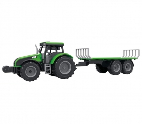 Traktor z przyczepą, dźwiękami i światłem MIX (107820)