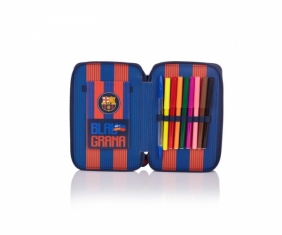 Piórnik podwójny z wyposażeniem FC Barcelona Barca Fan 5