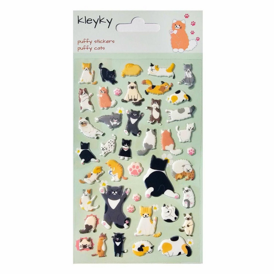 Naklejki wypukłe - Puszyste Kotki (21821)