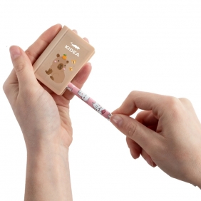 Temperówka podwójna z gumką Kidea - Cute , 1 szt