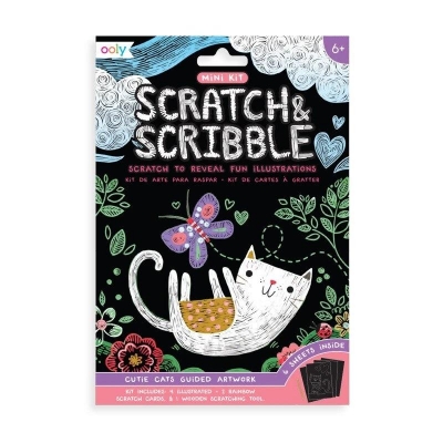 Zdrapywanki Mini Scratch & Scribble - Kotki