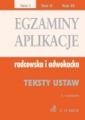 Egzaminy Aplikacje radcowska i adwokacka tom 1