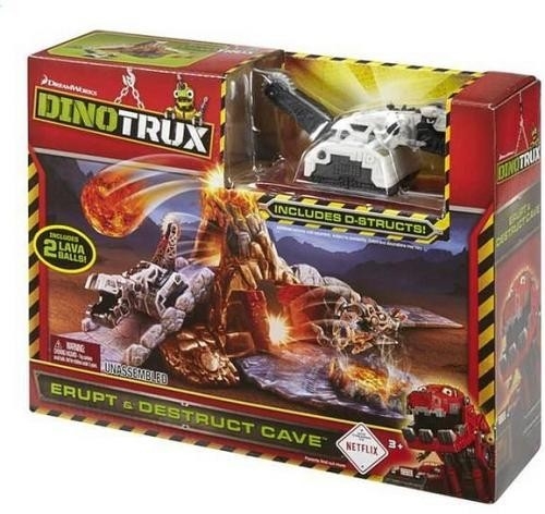 DINOTRUX Rampa do wyskoków, Erupt & Destruct cave (CJV82)