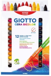 Kredki woskowe dwustronne Cera - 24 kolory