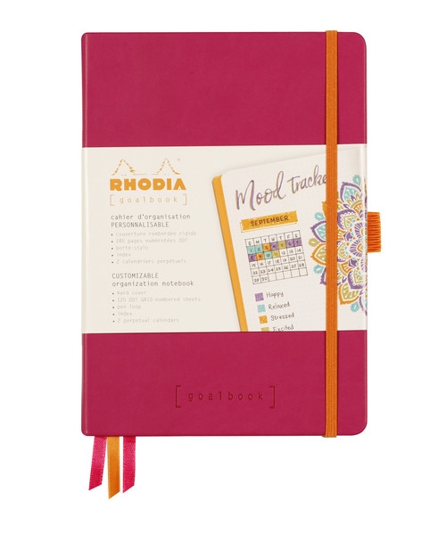 Notes Rhodia -  Rhodiarama Goalbook raspberry  A5 - kropki - Hardcover
