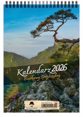 Kalendarz 2026 trójdzielny - Pionowy A5, 1 szt.