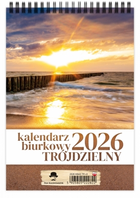 Kalendarz 2026 trójdzielny - Pionowy A5, 1 szt.
