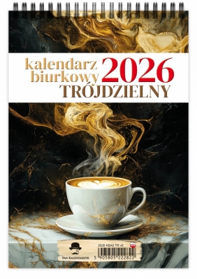 Kalendarz 2026 trójdzielny - Pionowy A5, 1 szt.