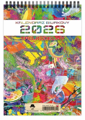 Kalendarz 2026 trójdzielny - Pionowy A5, 1 szt.