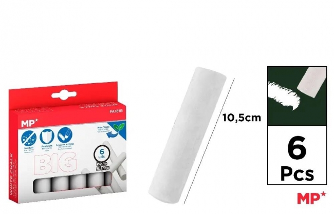 Kreda biała 10,5cm 6szt