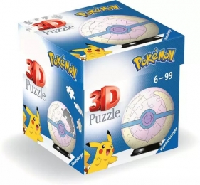 Ravensburger, Puzzle 3D: Kula Pokeball Pokemon Heal Ball (11582)