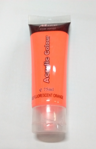 Farba akrylowa MADISI 75ml- fluorescent 822 orange .