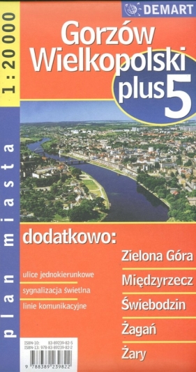 Zielona Góra plus 5 - plan miasta