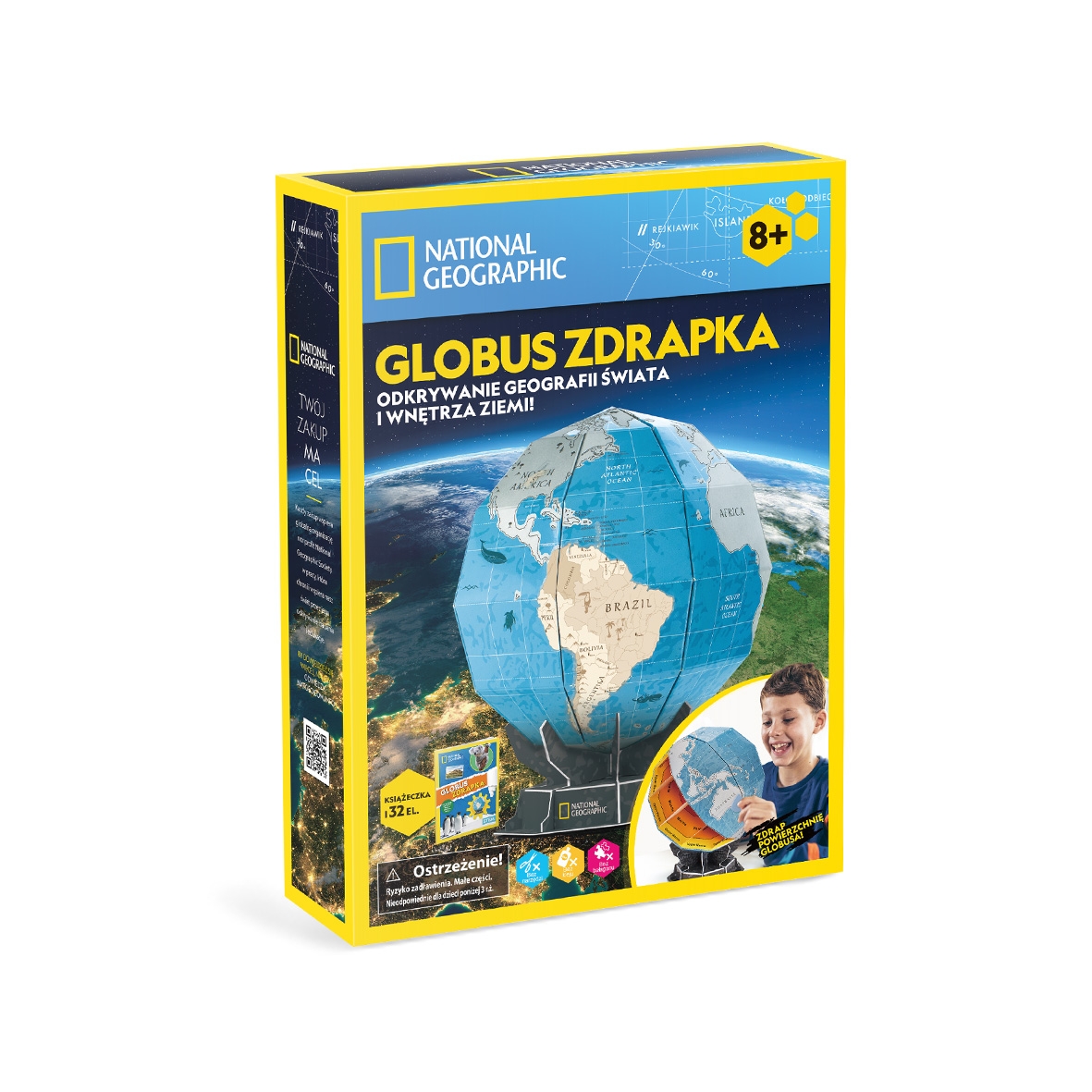 Puzzle 3D National Geographic Globus (306-DS1082)