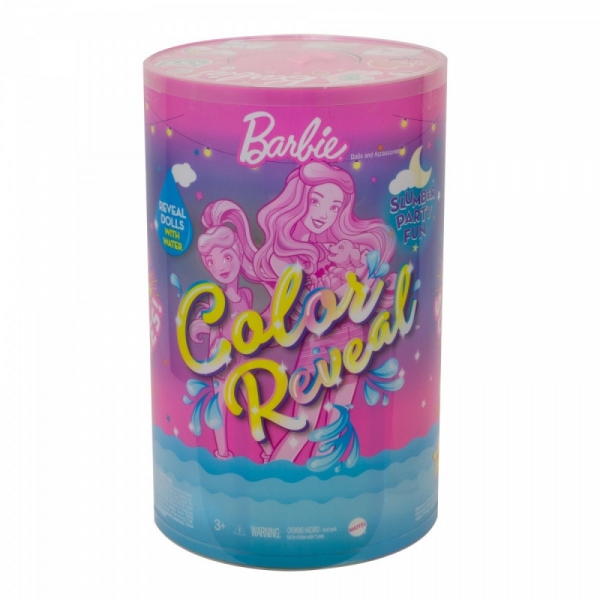 Lalka Barbie Color Reveal Pidżama Party Zestaw (GRK14)