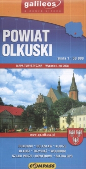 Powiat Olkuski mapa turystyczna 1: 50 000 - <br />