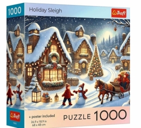 Puzzle 1000 USA Collection: Holiday Sleigh TREFL