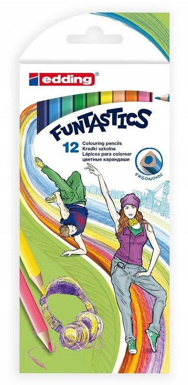 Kredki Funtastics Dance, 12 kolorów