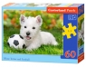 Puzzle White Terrier and Football 60 elementów (06823)