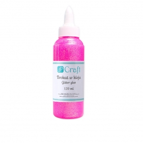 Brokat w kleju, 120 ml - pink (DPBK-005)