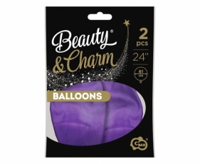 Balony Beauty&Charm platynowe j. fioletowe 61 2szt