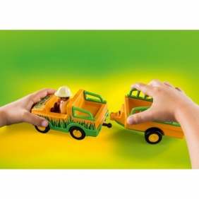 Playmobil 1.2.3: Pojazd do transportu nosorożca (70182)