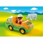 Playmobil 1.2.3: Pojazd do transportu nosorożca (70182)