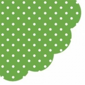 Serwetka Dots intense green R SDR066018