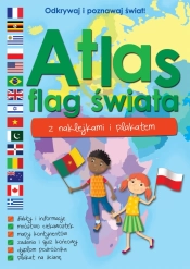 Atlas flag świata z naklejkami i plakatem - Opracowanie zbiorowe