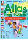 Atlas flag świata z naklejkami i plakatem Praca zbiorowa