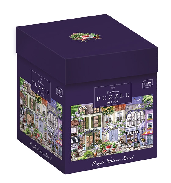 Puzzle 1000: Box Houses 2 - Purple Wisteria Street