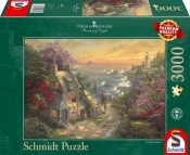 Puzzle 3000 THOMAS KINKADE Wioska z latarnią morską w tle