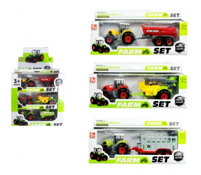 Traktor z przyczepą