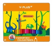 Kredki ołówkowe Forest pudełko metalowe - 24 kolorów