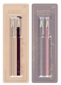 Długopis ścieralny - Satin Gold, 2szt
