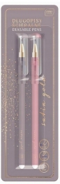 Długopis ścieralny - Satin Gold, 2szt