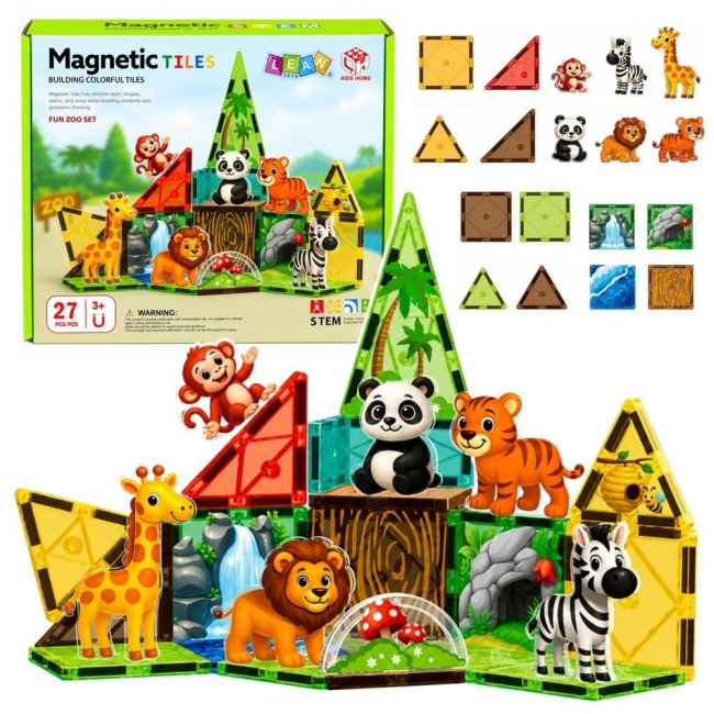 <img src='https://webimage.pl/pics/824/9/d5907990209824.jpg' style='height:440px' /> Klocki magnetyczne konstrukcyjne Dzikie zwierzęta