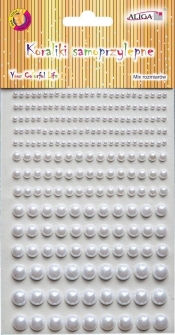 Dżety kryształki samoprzylepne perłowe 3,6,8,10mm