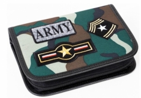 Piórnik z 2 klapkami Camo