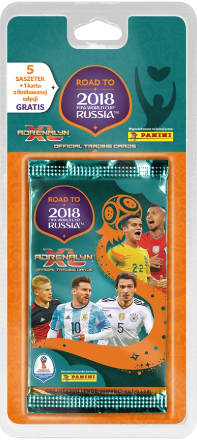 Road to Russia 2018. Blister z kartami 5+1