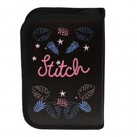 Piórnik jednokomorowy z wyposażeniem - Stitch - Coastal Cool