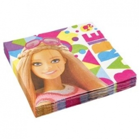 Serwetki Amscan Barbie URODZINOWE SERWETKI - mix 330 mm x 330 mm (999887)