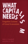 What Capitalism Needs Forgotten Lessons of Great Economists Campbell John L., Hall John A.