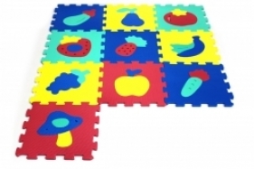 ARTYK 10 EL. Puzzle piankowe Owoce (X-ART-1016B-10)