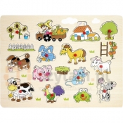 BRIMAREX Ukł.Drewniana z Pinezkami Wieś (1567826)