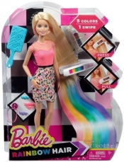 Barbie lalka tęczowe włosy (CFN48)