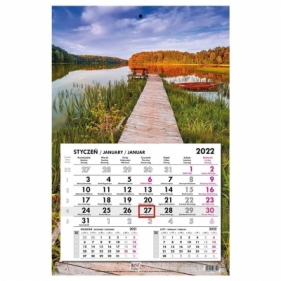 Kalendarz 2022 jednodzielny główka płaska Kaszuby