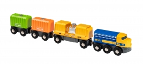 Brio Trains & Vehicles: Trzywagonowy pociąg towarowy (63398200)