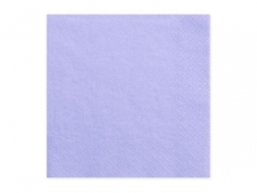 Serwetki trójwarstwowe liliowe 33x33cm 20szt