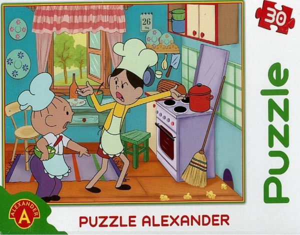 Puzzle 30 Bolek i Lolek mysz w kuchni
	 (0682)